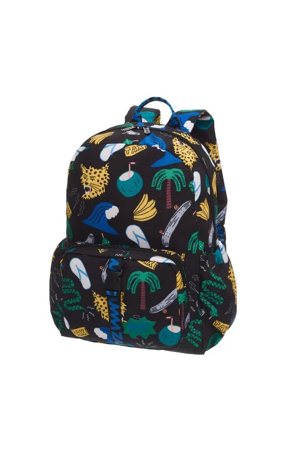 Mochila Ferozes Est Ferozes Fundo Preto } - U