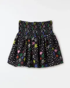 Short Saia Cosmica Est Cosmica Fundo Preto - 2