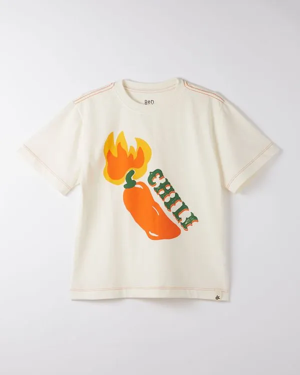 Camiseta Silk Chili Off White - 6
