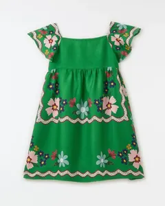 Vestido Lenco Jasmim Est Lenco Jasmin Fundo Verde Brocolis - 10