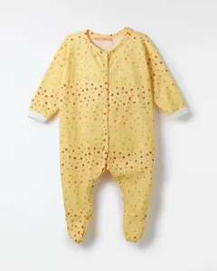 Pijama Bebe Malha Decorado Estrelinha e Decorado Estrelinha - 12M