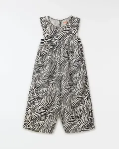 Macacao Zebrada Est Zebrada Fundo Off White - 4