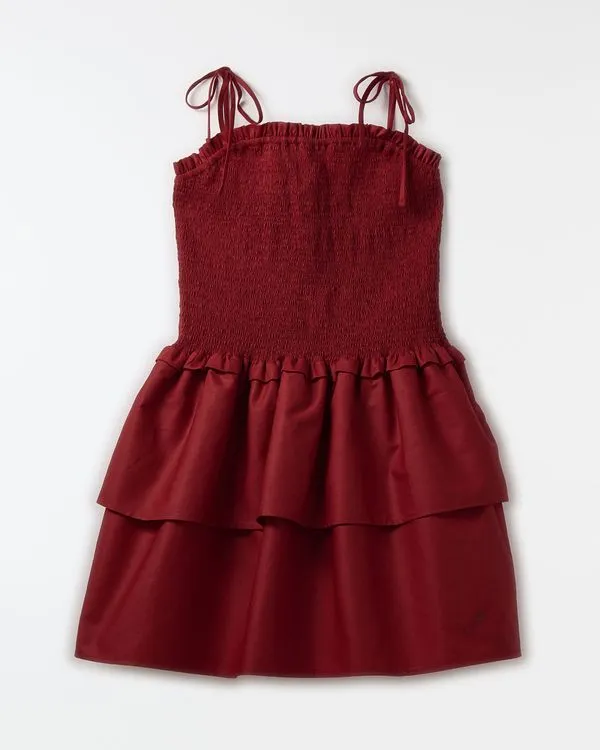 Vestido Lastex Liso Vinho Vermelho Castanha - 8