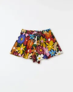 Short Malha Floria Est Floria Fundo Preto - 10