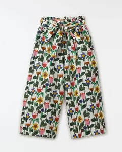 Calca Flores Do Jardim Est Flores Do Jardim Fundo Off White - 6