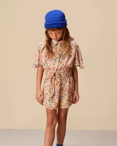 Short Sombrinha Est Sombrinha Fundo Bege Trigo - 10