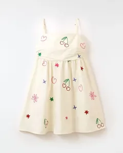 Vestido Bordado Diario Pop Off White - 10