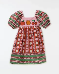 Vestido Saladinhas Est Saladinhas Fundo Multicolorido - 10