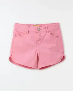 Short Sarja Color Rosa Algodao - 10