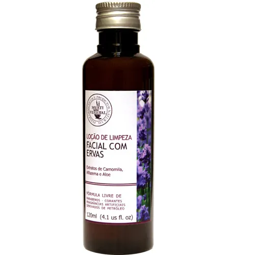 Loção De Limpeza Facial Com Ervas 120 ml
