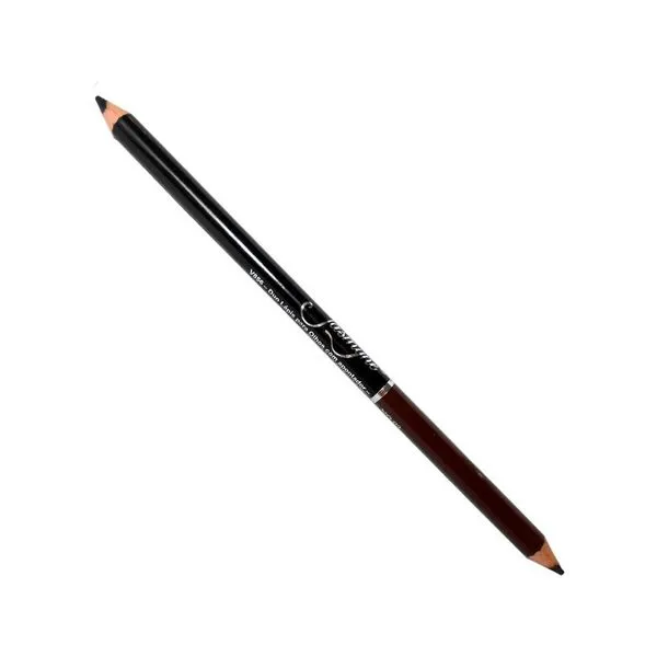 Duo Lápis para Olhos com Apontador de Jasmyne 02 - Preto e Marrom