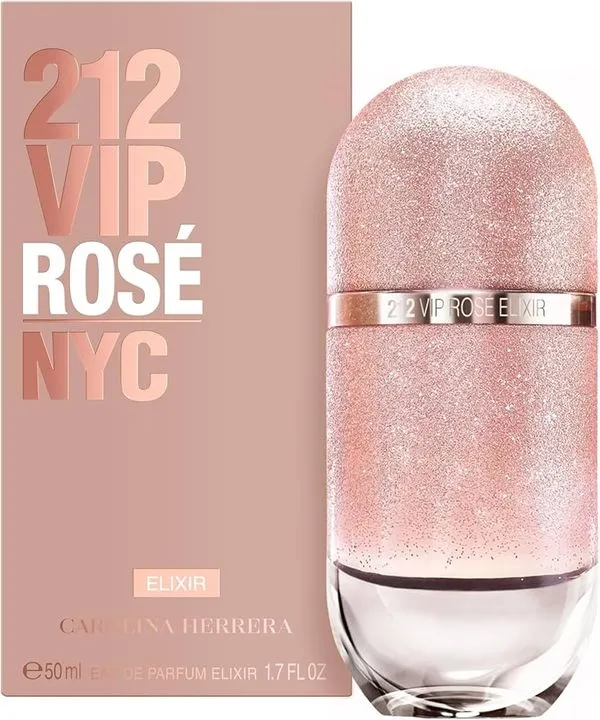 Perfume Carolina Herrera 212 VIP Rosé Elixir Feminino Eau de Parfum 50ml