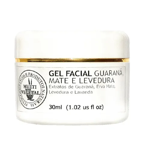 Gel Facial Guaraná, Mate E Levedura 30 ml