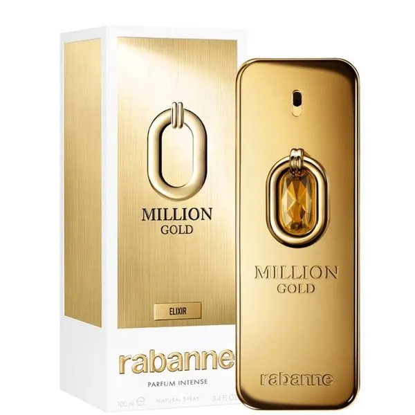 Million Gold Elixir Rabanne Eau De Parfum Intense Masculino 200 ml