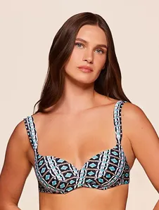 Top Meia Taça Estampado Nomadic AZUL G