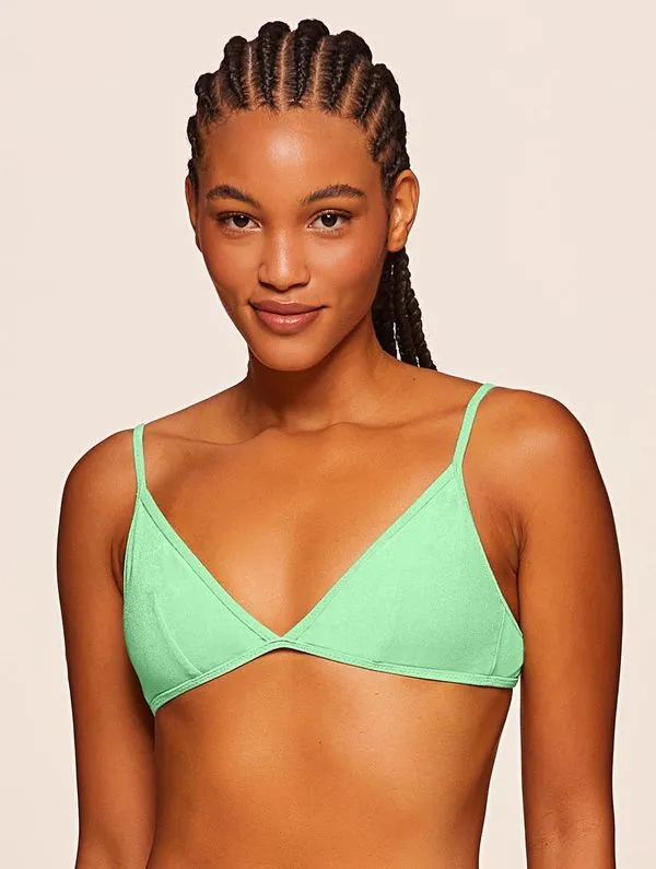 Top Triângulo Lisos Lagoon AQUA GREEN M
