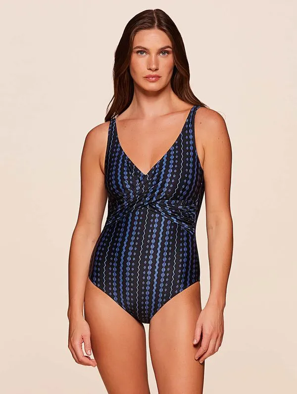 Maiô Transpassado Estampado Ocean PRETO GG
