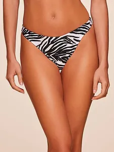 Tanga Asa Delta Estampada Wild PRETO GG