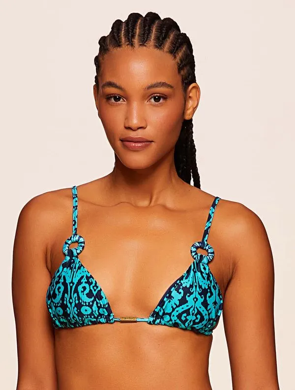 Top Cortininha Estampado Gypsy AZUL G