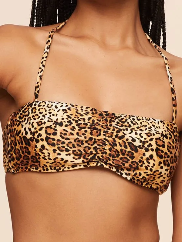 Top Faixa Estampado Free Spirit MARROM M