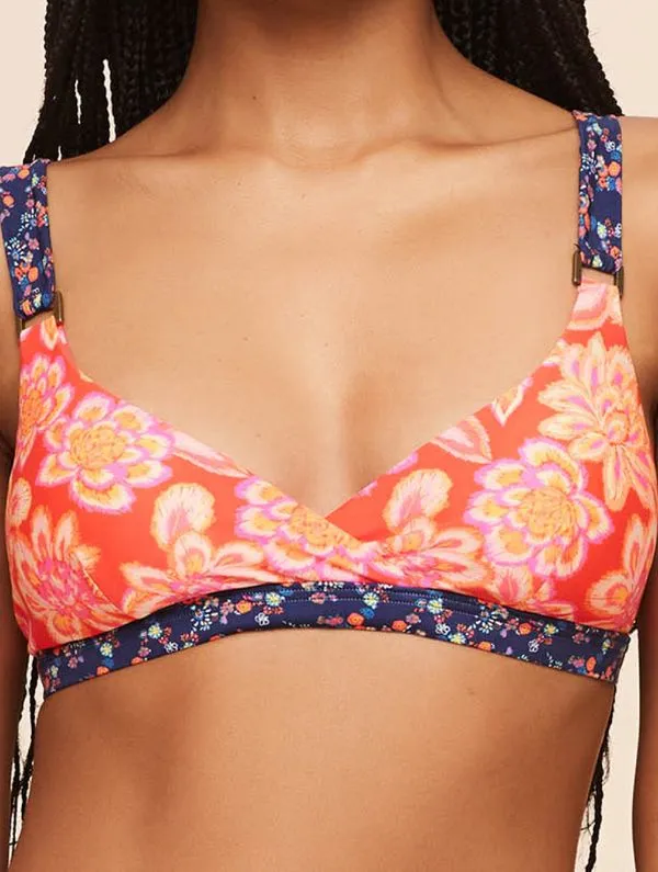 Top Frente Única Estampado Sunshine LARANJA GG