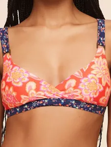 Top Frente Única Estampado Sunshine LARANJA P