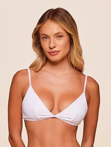 Top Triângulo Lisos Wild BRANCO GG