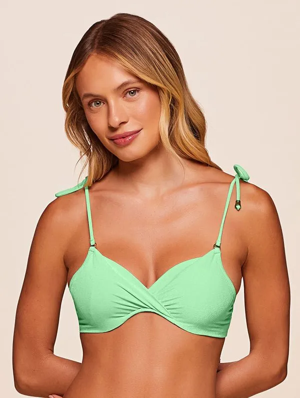 Top Meia Taça Lisos Lagoon AQUA GREEN M