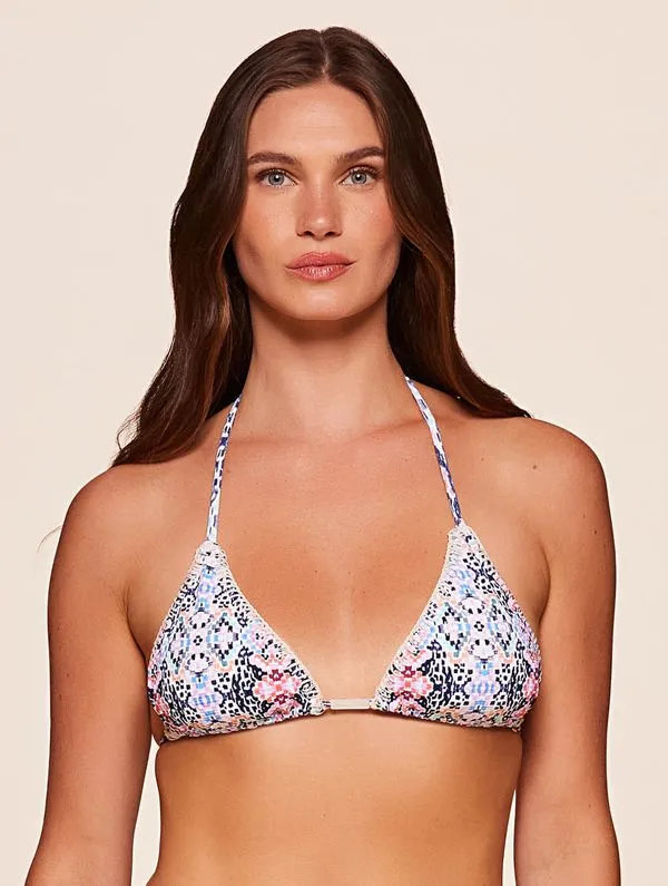 Top Cortininha Estampado Shine ROSA GG