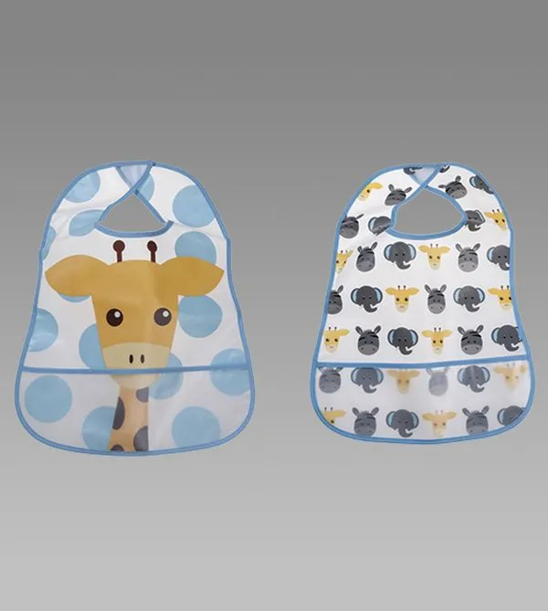 Babador Impermeável Bichinho com 2 unidades Girafa - BT1404 Girafa - BT1404