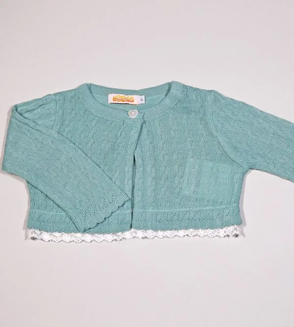 Casaquinho Bolero Delicado - 41762AB Verde Verde - P