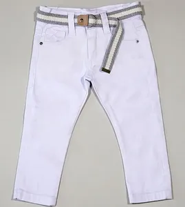 Calça Jeans com Cinto - 4350 Branco - M