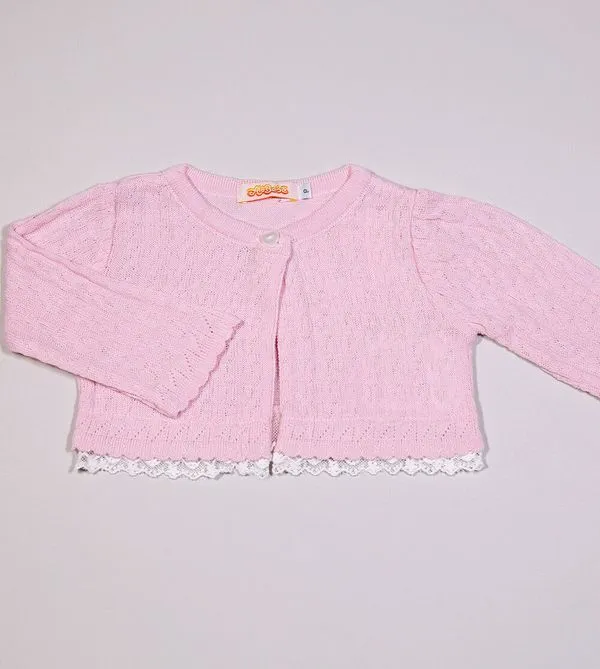 Casaquinho Bolero Delicado - 41762AB Rosa Rosa - 3