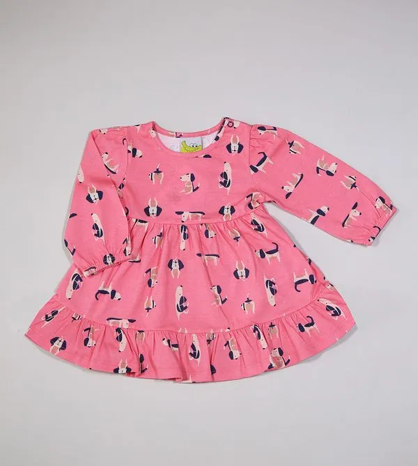 Vestido Doguinhos - 46935 De 6 meses a 3 anos Rosa - M