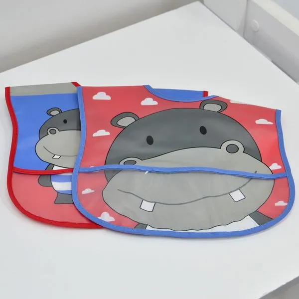 Babador Impermeável Família Baby com 2 unidades Hipopótamo - BT2111 Hipopótamo - BT2111