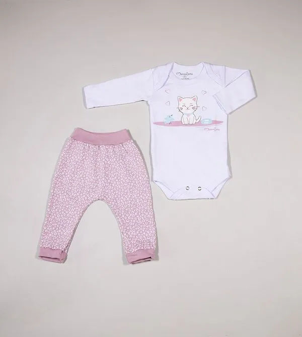 Conjunto Body e Culote Gatinha - 113.77 Rosa - G