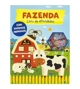 Livro de Atividades com Adesivos Animados - Fazenda Fazenda