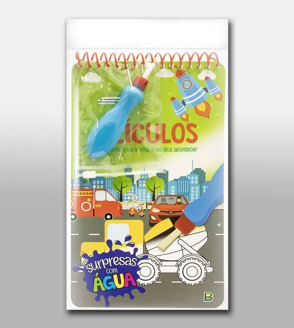 Livro Surpresas com Água Veículos Veículos