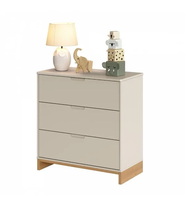 Cômoda Cubo com 3 Gavetas Divicar Areia