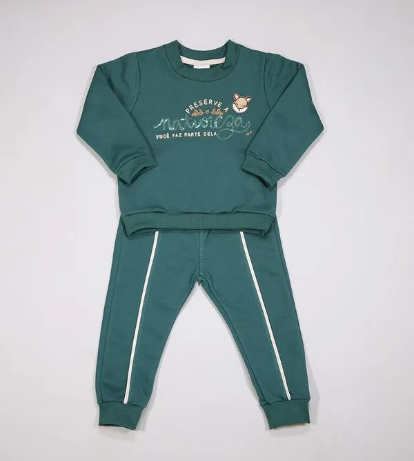 Conjunto Moletom Natureza - N5624 Verde - M