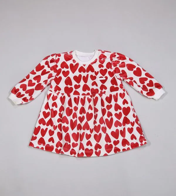 Vestido Soft Coração - 2895 Vermelho - GG