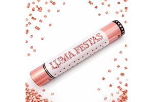 Lança Confete Manual para Festa – Confete Colorido Decorativo – Acessório para Aniversário, Casamento e Eventos – Luma Festas