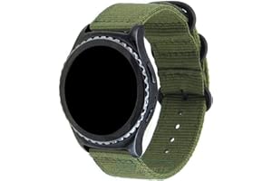 Pulseira 20mm Militar Nylon LTIMPORTS compativel com Galaxy Watch 3 41mm, Active 2 44mm, Active 40mm, Galaxy Watch 42mm e A.