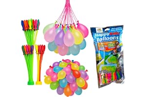 Kit 222 Balões de Água Coloridos para Guerra de Água Brincadeiras Festas Verão e Diversão Infantil Resistentes e Rápidos de E