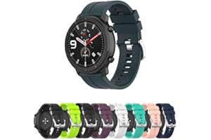 Pulseira 22mm Silicone LTimports compativel com Amazfit GTR 47mm - Gtr4/Gtr3/Gtr2 - Stratos 2/3 - Balance - Galaxy Watch 46mm