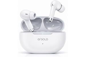 Fone de Ouvido sem Fio Bluetooth 5.4 com Estojo de Carregamento, Bateria 320mAh, Autonomia 6 Horas, Alcance 10 Metros (Branco