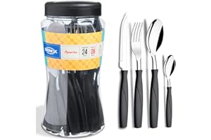Faqueiro Itaparica, 24 peças, Preto, Brinox