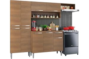 Cozinha Compacta Madesa Emilly Top com Armário e Balcão
