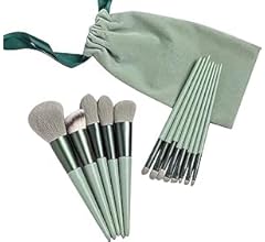 kit de Pincéis de Maquiagem 13 peças com Bolsa de Armazenamento para Base em Pó Solto Blush Corretivo Sombra Conjunto de Pi…
