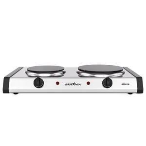 Fogão Elétrico Britânia 2 Bocas Aço Inox BFG01A 220V
